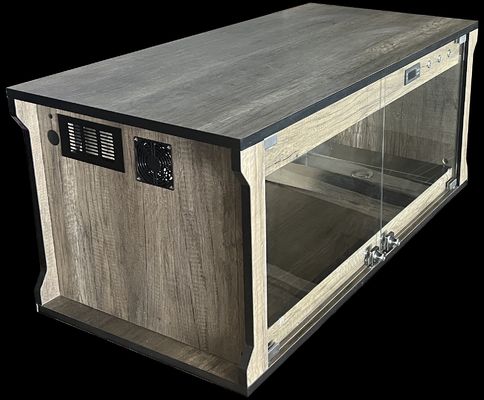 Auto Temp Control Wooden Reptile Tank Waterproof Board Wood Reptile Cage