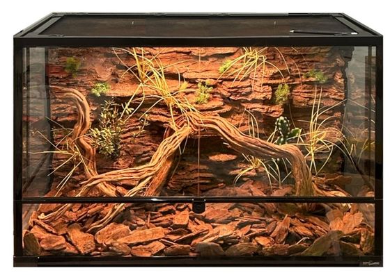 Hiding Spots Lizard Cage Backgrounds SL-M47 High Security For Pet Hide