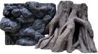 Stump Decorate Repitile Snake Cage Background Waterproof SL-M33A