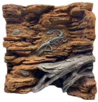Natural Texture Reptile Cage Background Flameproof Customizable For Snack