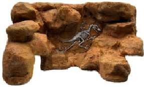 PU High Simulation 3D Vivarium Rock Background Box Decorazione per rettili