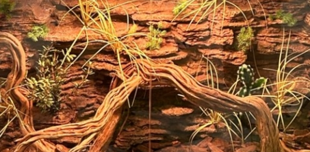 DIY Combination Rock Background For Reptiles Corrosion Proof  SL-M44A